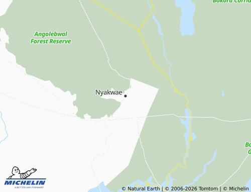 Kaart MICHELIN Nyakwae - ViaMichelin