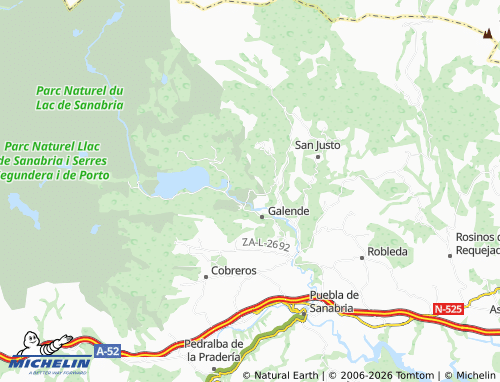 MICHELIN Pedrazales map - ViaMichelin
