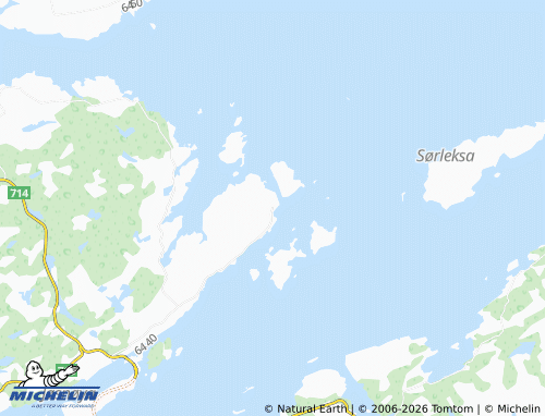 MICHELIN-Landkarte Hestvika - ViaMichelin