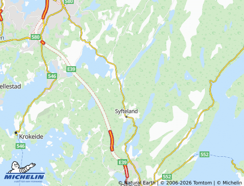 MICHELIN-Landkarte Haugen - ViaMichelin