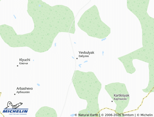 MICHELIN-Landkarte Yevbulyak - ViaMichelin