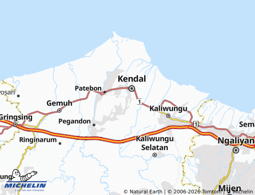MICHELIN-Landkarte Sijeruk - ViaMichelin