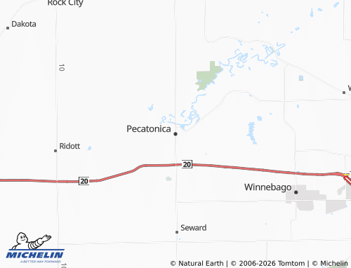 Mapa MICHELIN Pecatonica - ViaMichelin
