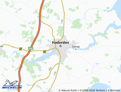 MICHELIN Haderslev map - ViaMichelin
