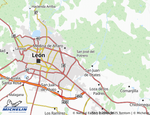 Mappa MICHELIN San José del Potrero - ViaMichelin