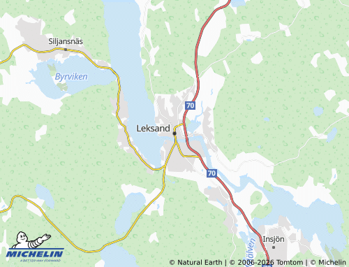 MICHELIN Leksand map - ViaMichelin
