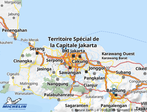 Mapa MICHELIN Jacarta - ViaMichelin
