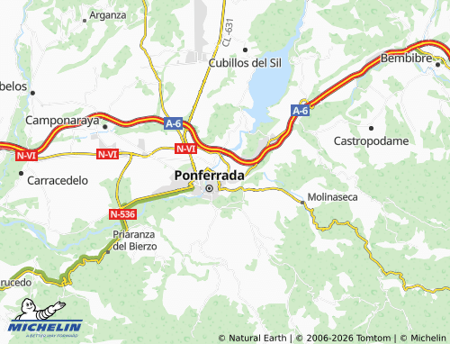 MICHELIN Santo Tomás de las Ollas map - ViaMichelin