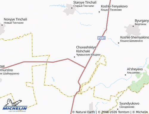 MICHELIN-Landkarte Chuvashskiye Kishchaki - ViaMichelin