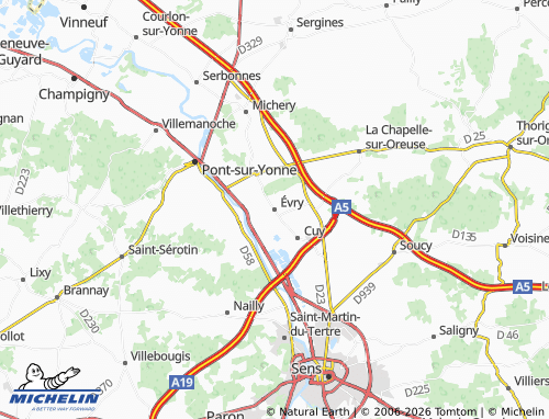MICHELIN Évry map - ViaMichelin