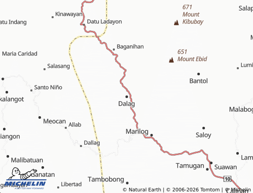 MICHELIN Dalag map - ViaMichelin