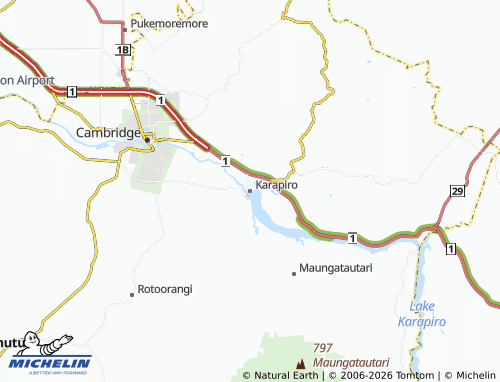 Mapa MICHELIN Karapiro - ViaMichelin