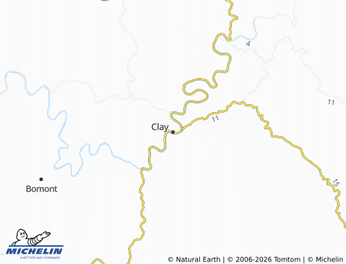 Carte MICHELIN Clay - ViaMichelin