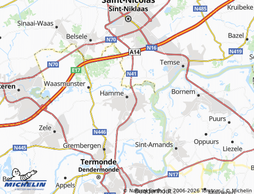 Mapa MICHELIN Hamme - ViaMichelin