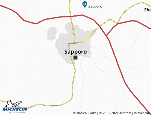 Mappa MICHELIN Sapporo - ViaMichelin