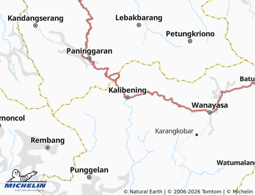 Carte MICHELIN Kalibening - ViaMichelin