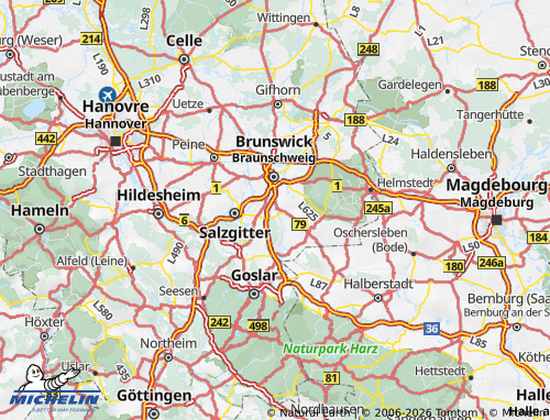MICHELIN Wolfenbüttel map - ViaMichelin