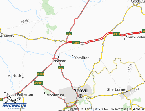 Carte MICHELIN Yeovilton - ViaMichelin