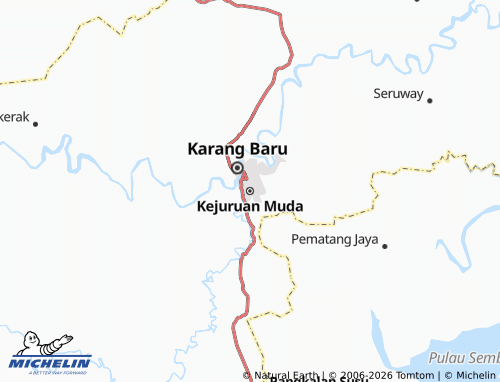 MICHELIN Kejuruan Muda map - ViaMichelin