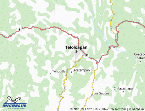 MICHELIN Chicuicuitl map - ViaMichelin