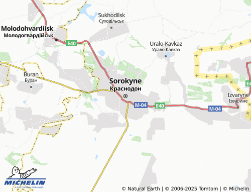 MICHELIN Sorokyne map - ViaMichelin