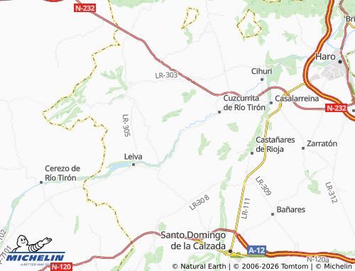 MICHELIN Ochánduri map - ViaMichelin