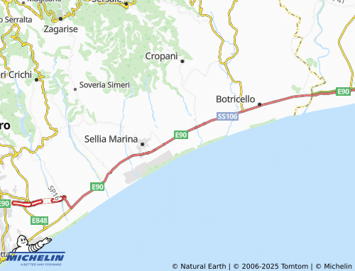 MICHELIN Borda map - ViaMichelin