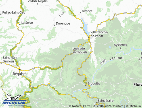 Mappa MICHELIN Lestrade-et-Thouels - ViaMichelin