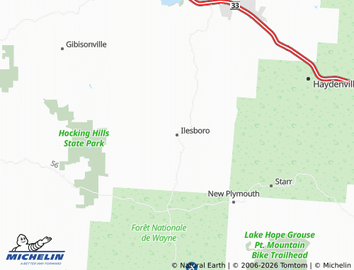 Carte MICHELIN Ilesboro - ViaMichelin