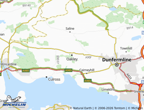 Carte MICHELIN Oakley - ViaMichelin