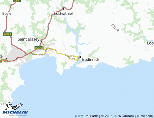 MICHELIN Fowey map - ViaMichelin