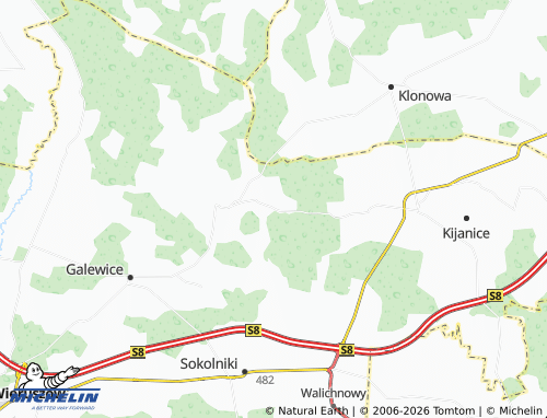 MICHELIN Rybka map - ViaMichelin
