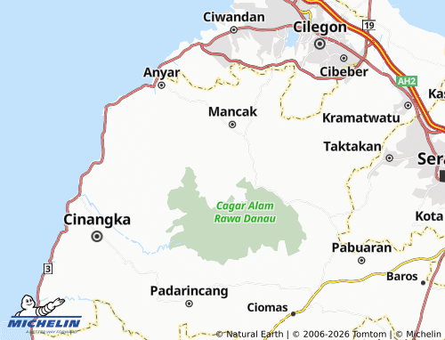 Kaart MICHELIN Ciwarna - ViaMichelin