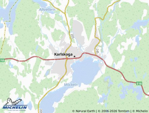 Carte MICHELIN Karlskoga - ViaMichelin