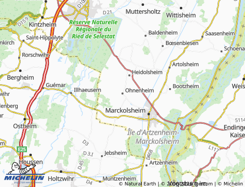 Carte MICHELIN Ohnenheim - ViaMichelin