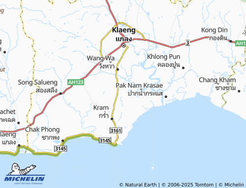 MICHELIN Noen Kho map - ViaMichelin