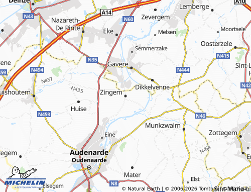 Mapa MICHELIN Zingem - ViaMichelin