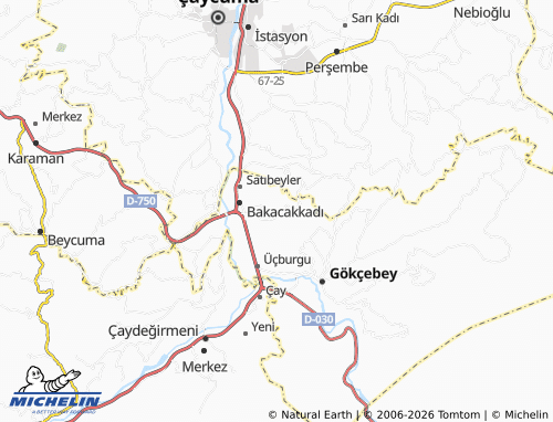 MICHELIN Bakiler map - ViaMichelin