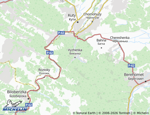 Mappa MICHELIN Vyzhenka - ViaMichelin