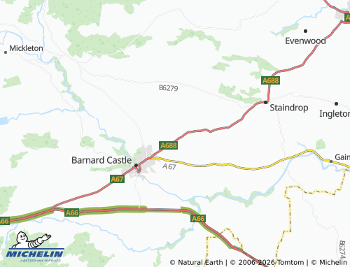 Carte MICHELIN Stainton - ViaMichelin