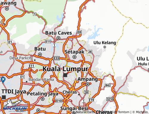 MICHELIN Setapak map - ViaMichelin