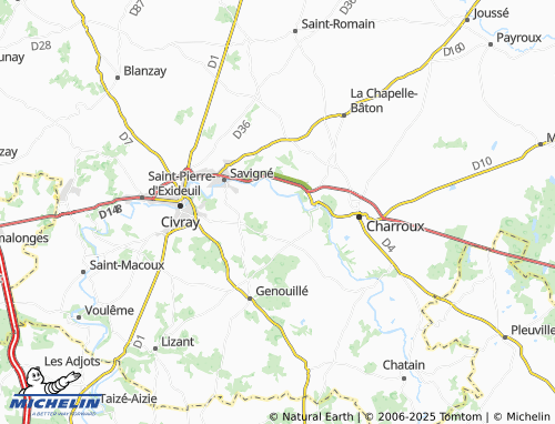 Carte MICHELIN La Boutaudière - ViaMichelin