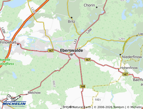 Mappa MICHELIN Eberswalde - ViaMichelin