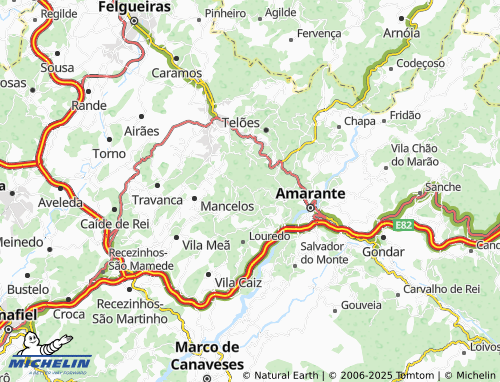 MICHELIN Boco map - ViaMichelin