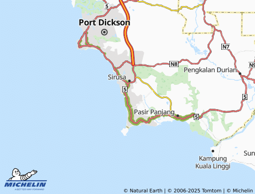 MICHELIN Taman Sajak Permai map - ViaMichelin