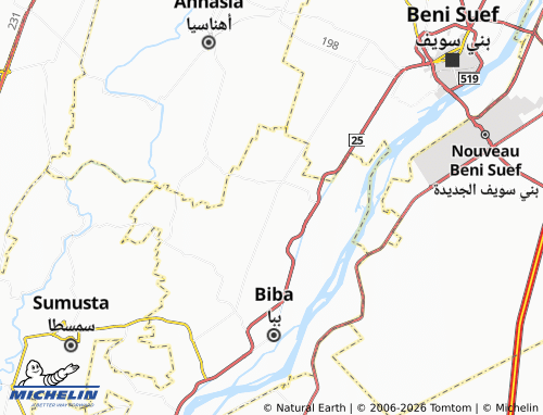 MICHELIN Qanbash El Hamra map - ViaMichelin