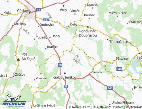MICHELIN Hostačov map - ViaMichelin