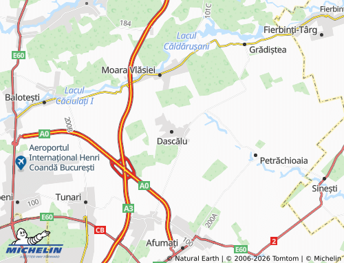 Carte MICHELIN Dascălu - ViaMichelin