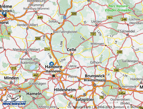 MICHELIN-Landkarte Celle - ViaMichelin