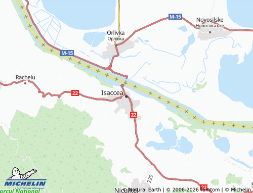 MICHELIN Isaccea map - ViaMichelin
